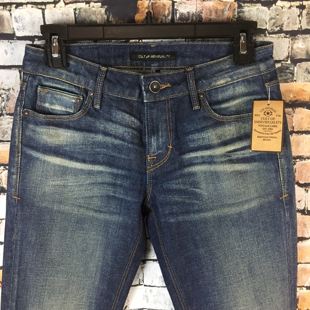 Cult of Individuality Skinny Mid-Rise Jeans